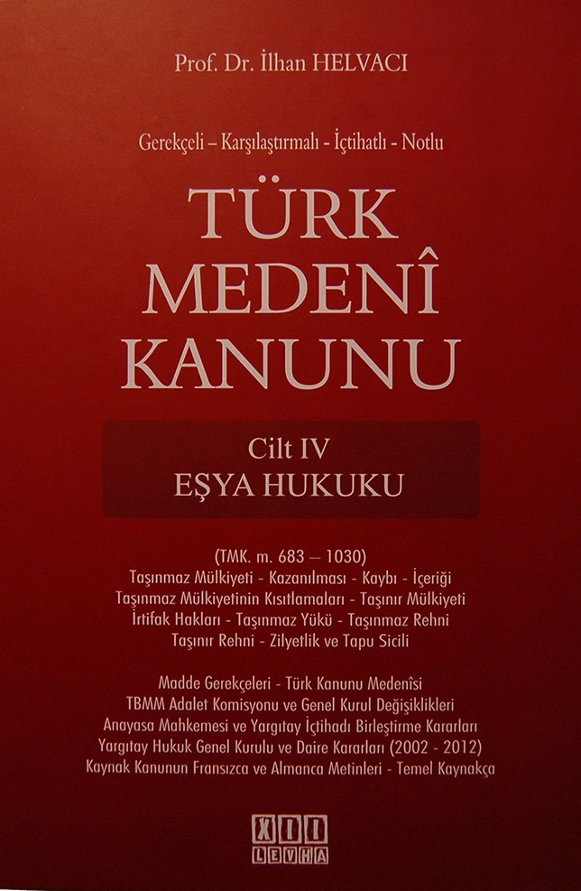 Turkish Civil Code Vol 4
